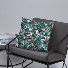 Load image into Gallery viewer, Blue Animal Print Pillow