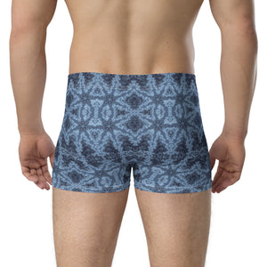 Grey Blue Boxer Briefs - Happiness Looks Beautiful