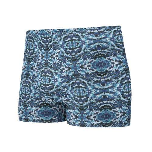 Blue Tribal Boxer Briefs