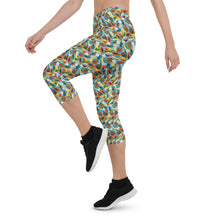 Load image into Gallery viewer, Tropical Fruit Capri Leggings