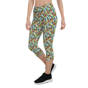 Tropical Fruit Capri Leggings