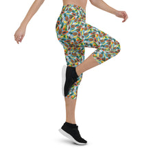 Load image into Gallery viewer, Tropical Fruit Capri Leggings