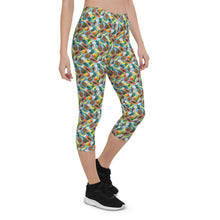 Load image into Gallery viewer, Tropical Fruit Capri Leggings