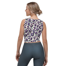 Load image into Gallery viewer, Indigo Leopard Crop Top