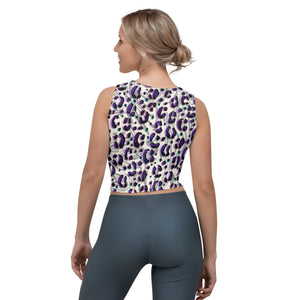 Indigo Leopard Crop Top