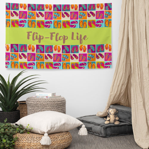 Flip-Flop Life Wall Flag