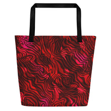 Load image into Gallery viewer, Be Happy Wine Beach Bag - Happiness Looks Beautiful