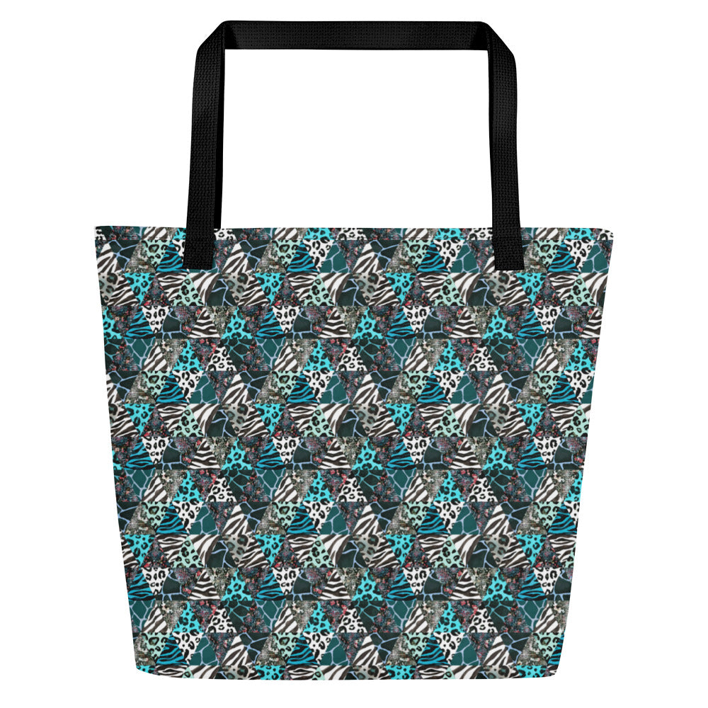 Blue Animal Beach Bag - Happiness Looks Beautiful