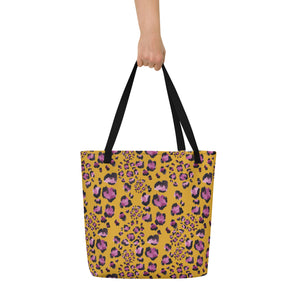 Leopard Love Beach Bag - Happiness Looks Beautiful