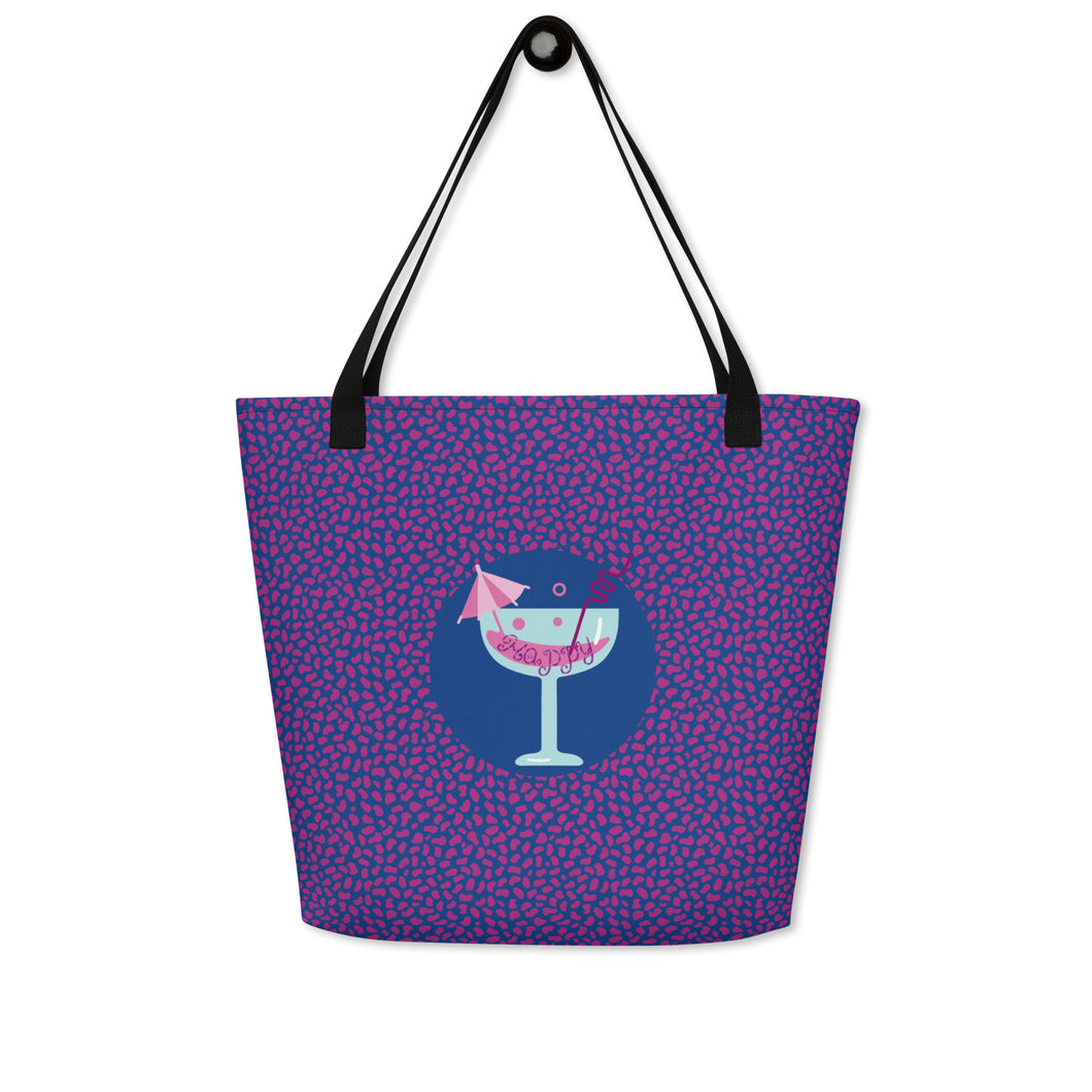 Glass of Happy Beach Bag