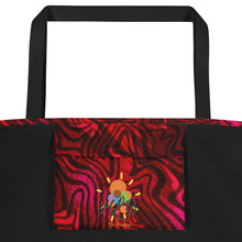 Load image into Gallery viewer, Be Happy Wine Beach Bag - Happiness Looks Beautiful