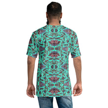 Load image into Gallery viewer, Aqua Blue Paisley Men&#39;s T-shirt