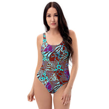 Load image into Gallery viewer, Animal Print One-Piece Swimsuit - Happiness Looks Beautiful