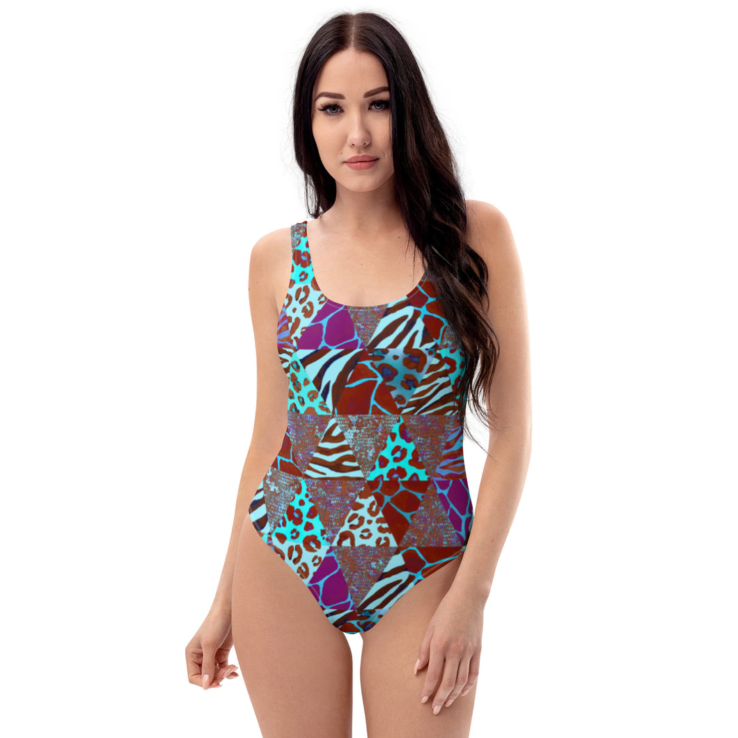 Animal Print One-Piece Swimsuit - Happiness Looks Beautiful