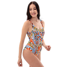 Load image into Gallery viewer, Paisley Party One-Piece Swimsuit