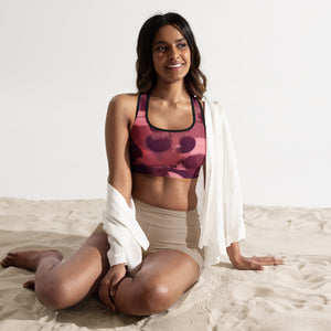 Cabernet Circles Padded Sports Bra