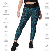 Load image into Gallery viewer, Mosaic Shell Crossover Leggings with Pockets - Happiness Looks Beautiful