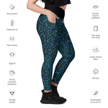 Load image into Gallery viewer, Mosaic Shell Crossover Leggings with Pockets - Happiness Looks Beautiful