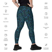 Load image into Gallery viewer, Mosaic Shell Crossover Leggings with Pockets - Happiness Looks Beautiful