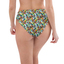 Load image into Gallery viewer, Tropical Fruit Recycled High-Waisted Bikini Bottom