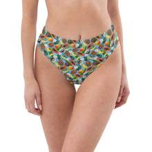 Load image into Gallery viewer, Tropical Fruit Recycled High-Waisted Bikini Bottom