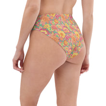 Load image into Gallery viewer, Frolicking Floral Recycled High-Waisted Bikini Bottom