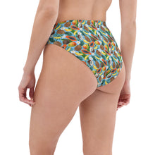 Load image into Gallery viewer, Tropical Fruit Recycled High-Waisted Bikini Bottom