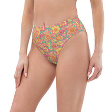 Load image into Gallery viewer, Frolicking Floral Recycled High-Waisted Bikini Bottom