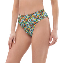 Load image into Gallery viewer, Tropical Fruit Recycled High-Waisted Bikini Bottom