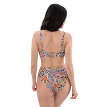 Load image into Gallery viewer, Paisley Party Recycled High-Waisted Bikini