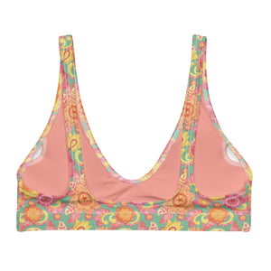 Frolicking Floral Recycled Padded Bikini Top