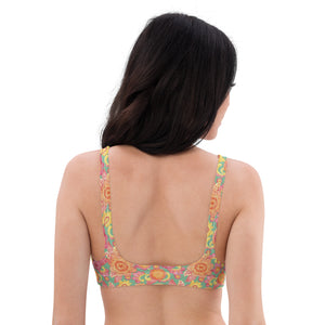 Frolicking Floral Recycled Padded Bikini Top