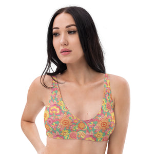 Frolicking Floral Recycled Padded Bikini Top