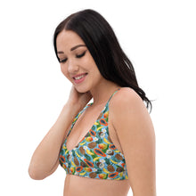 Load image into Gallery viewer, Tropical Fruit Recycled Padded Bikini Top