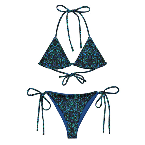 Mosaic Shell Recycled String Bikini - Happiness Looks Beautiful