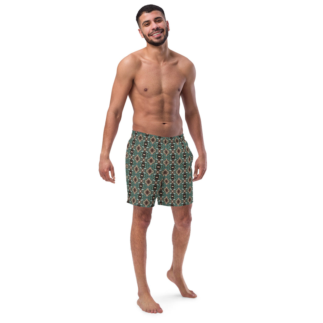 Rainforest Men's Swim Trunks - Happiness Looks Beautiful