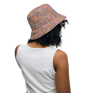 Paisley Party Reversible Bucket Hat - Happiness Looks Beautiful