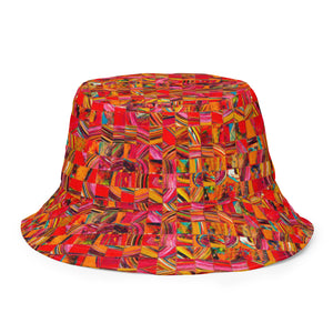 Artiste Reversible Bucket Hat - Happiness Looks Beautiful