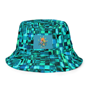 Lagoon Reversible Bucket Hat - Happiness Looks Beautiful