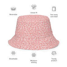 Load image into Gallery viewer, Pink Cheetah Reversible Bucket Hat - Happiness Looks Beautiful