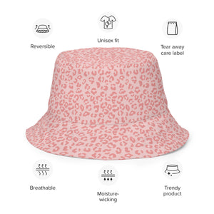 Pink Cheetah Reversible Bucket Hat - Happiness Looks Beautiful