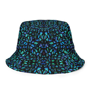 Mosaic Shell Reversible Bucket Hat - Happiness Looks Beautiful