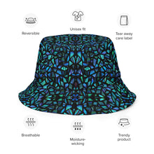 Load image into Gallery viewer, Mosaic Shell Reversible Bucket Hat - Happiness Looks Beautiful