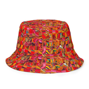 Artiste Reversible Bucket Hat - Happiness Looks Beautiful