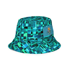 Load image into Gallery viewer, Lagoon Reversible Bucket Hat - Happiness Looks Beautiful