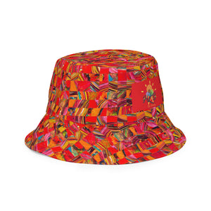 Artiste Reversible Bucket Hat - Happiness Looks Beautiful