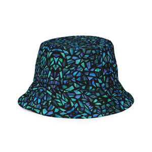 Mosaic Shell Reversible Bucket Hat - Happiness Looks Beautiful