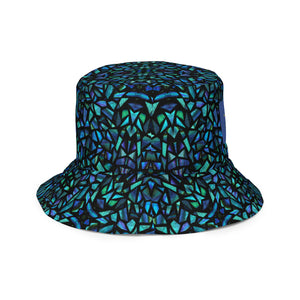 Mosaic Shell Reversible Bucket Hat - Happiness Looks Beautiful