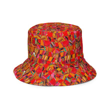 Load image into Gallery viewer, Artiste Reversible Bucket Hat - Happiness Looks Beautiful