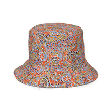 Load image into Gallery viewer, Paisley Party Reversible Bucket Hat - Happiness Looks Beautiful